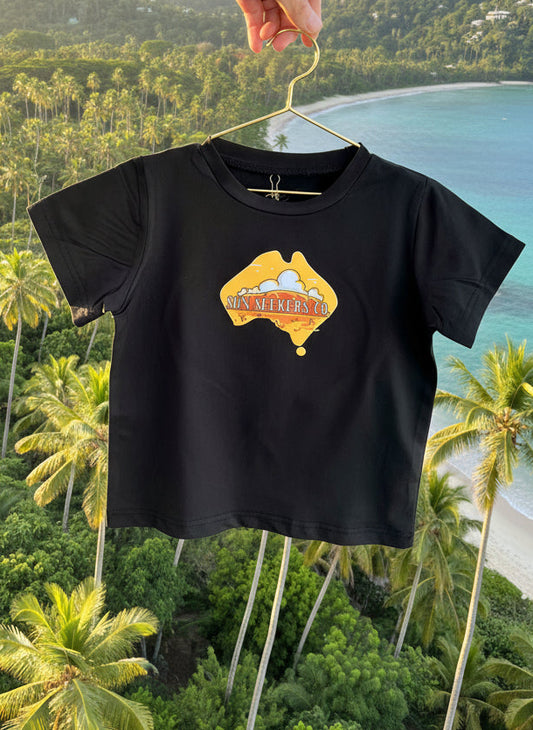 Crikey Mate! Kids Tee (Midnight Matte)